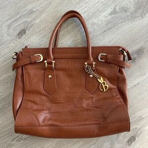 Designer Bunny Up Genuine Leather Love Brown Handbag *RARE**